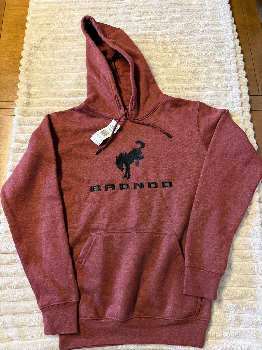 Ford Maroon Bronco Pullover Hoodie